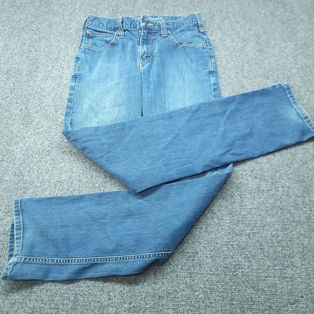 Carhartt Rugged Flex Relaxed Fit Straight Leg Jeans Blue 30x34 102804-488